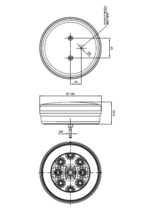 LED Rücklicht | 12-36v | 100cm Kabel | V10C2-810 – Bild 5