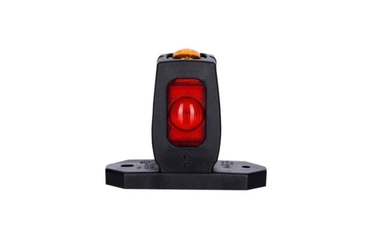 LED Begrenzungsleuchte kompakt rot-weiß-amber 12-24v 50cm Kabel | MB-3600RWA