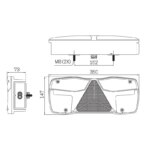 LED Anhängerbeleuchtung rechts mit Begrenzungsleuchte 12-24v 7-PIN AMP | VC-7102B7 – Bild 7