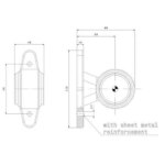 LED Begrenzungsleuchte mit kurzem Griff | 12-24v | 1,5mm². Stecker | M10BV-120RW – Bild 3