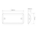 LED Innenbeleuchtung | grau | 24v | kaltes weißes Licht | 148GW24 – Bild 2