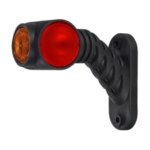 Links | LED Begrenzungsleuchte rot-weiß-amber | 12-24v | 50cm. Kabel | MB-4761RWA