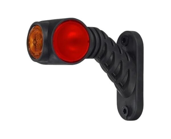 Links | LED Begrenzungsleuchte rot-weiß-amber | 12-24v | 50cm. Kabel | MB-4761RWA
