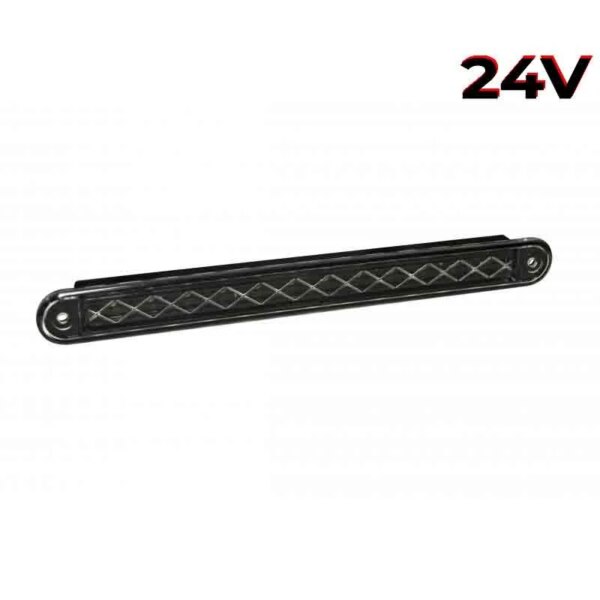 LED-Kombileuchte slimline schwarze Linse | 24v | 40cm. Kabel | 235BSTI24
