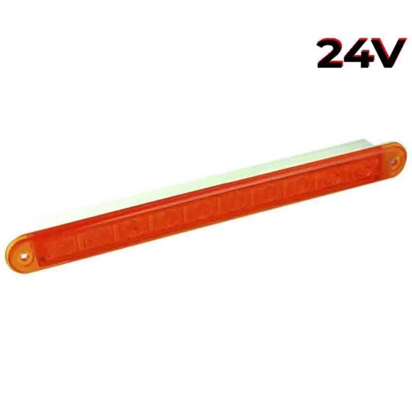 LED Blinklicht slimline amber Linse | 24v | 40cm. Kabel | 235A24
