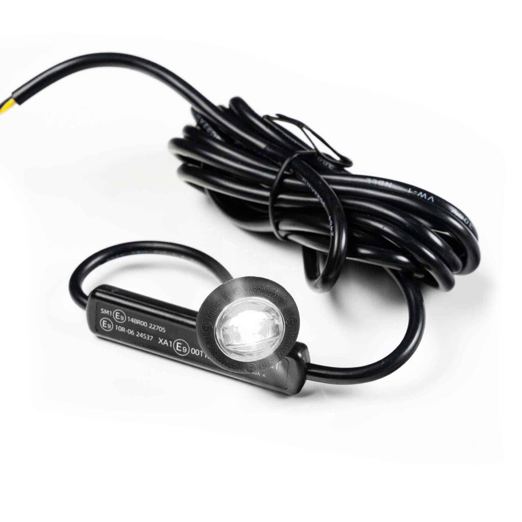LED Umrissleuchten weiß mit R65 Blitzer 12-24v 200cm Kabel