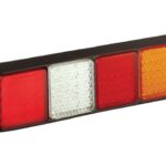 LED Rücklicht mit schwarzem Rand | 12-24v | 40cm Kabel | 100BFWARME