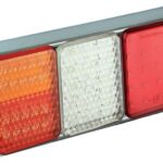 LED Rücklicht mit Chromrand | 12-24v | 40cm Kabel | 100CSTIWFMLE