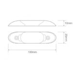 LED Innenbeleuchtung | exkl. Schalter | 10cm. | weiß | 24v. | kaltes weißes Licht | 1016-24 – Bild 2