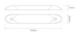 LED Innenbeleuchtung | exkl. Schalter | 15cm. Kabel | weiß | 12v | kaltweiß | 1031-12 – Bild 2