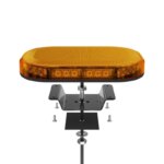 Compact R65 Minibar mit gelber Linse 24V Festeinbau | MLB246R65AAM – Bild 4