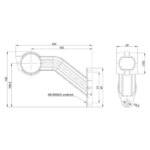 Rechts | LED Begrenzungsleuchte mit abgewinkeltem Griff | 12-36v | 0,75mm². Stecker | M10BV-712RWA – Bild 5