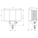 LED Arbeitsscheinwerfer | 5600 Lumen | 60 Watt | IP69K | Deutsch Stecker | WF-6056 – Bild 9