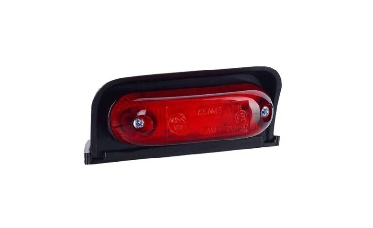 LED Positionsleuchte Rot mit Bügel | 12-24v | 50cm. Kabel | MV-4050R
