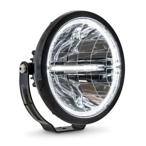 LED Fernscheinwerfer - weißes Ring+Streifen-Tagfahrlicht 12-24v | WD-5052