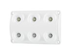 LED Innenleuchte rot(19lm) - weiß(720lm-5000K) 12-24v | BG-1500RW