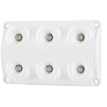 LED Innenleuchte rot(19lm) - weiß(720lm-5000K) 12-24v | BG-1500RW