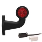 Links | LED Begrenzungsleuchte mit abgewinkeltem Griff | 12-24v | 1,5mm². Stecker | M10BV-421RW – Bild 2