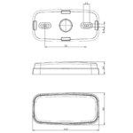 LED Positionsleuchte weiß | 12-24v | 1.5mm². Stecker | MV-1220W – Bild 2