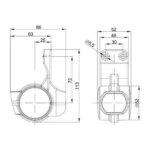 Rechts | LED Begrenzungsleuchte mit kurzem Griff | 12-36v | 1,5mm². Stecker | M10BV-822RWA – Bild 4