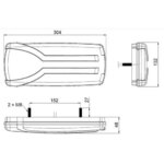 Links | LED Rücklicht dynamisches Blinklicht | 12-24v | 150cm. Kabel | V14C7-901 – Bild 10