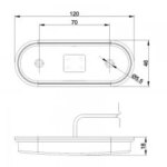 LED Positionsleuchte amber | 12-24v | 1,5mm². Stecker | MV-1420A – Bild 4