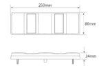 LED Rücklicht ohne Kennzeichenleuchte | 12-24v | 40cm. Kabel | 250WARM – Bild 3