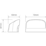 LED Kennzeichenbeleuchtung 24V 0,2m Kabel | 41BLME – Bild 4