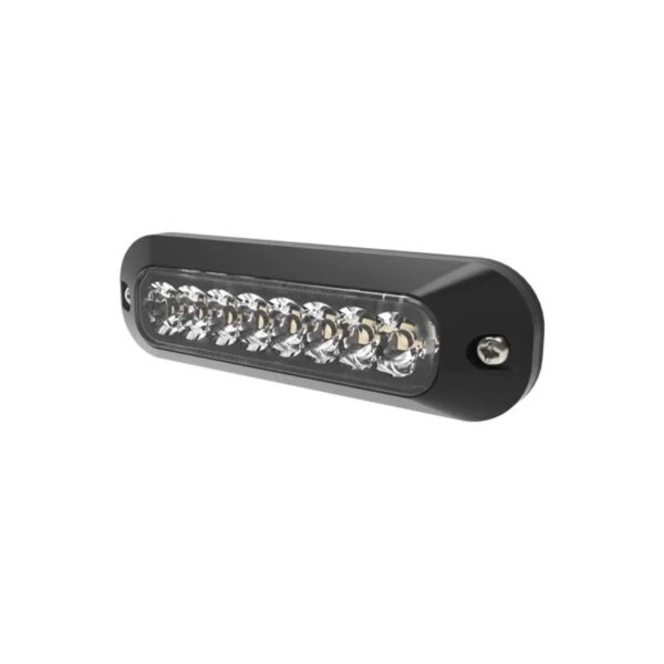 LED Blitzer 8-LED | R65 | amber + weiß (geteilt) | 12-24v | ED3744AC