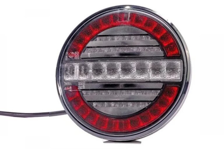 LED Nebelscheinwerfer und Rückfahrlicht (rund) | 12-24v | 100cm. Kabel | VMR-214