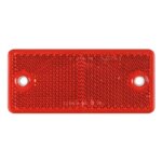 Roter Reflektor 90 x 40 mm mit Schraubbefestigung | VRF-501R