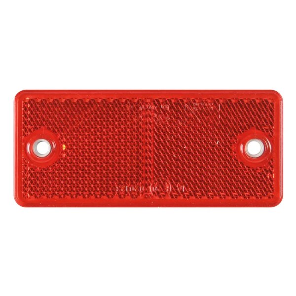 Roter Reflektor 90 x 40 mm mit Schraubbefestigung | VRF-501R