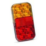 LED Kompaktes Rücklicht ohne Kennzeichenbeleuchtung | 12V | 40cm. Kabel | 149BAR