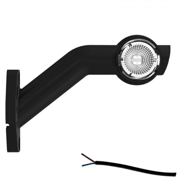 Links | LED Begrenzungsleuchte mit abgewinkeltem Griff | 12-24v | 20cm. Kabel | M10BV-701RWA
