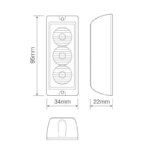 LED Blitzer 3 LEDs | Rot | 10-30v | LED3DVR – Bild 3
