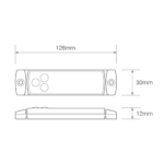 LED Positionsleuchte weiß | 12-24v | 50cm Kabel | 129WM – Bild 4