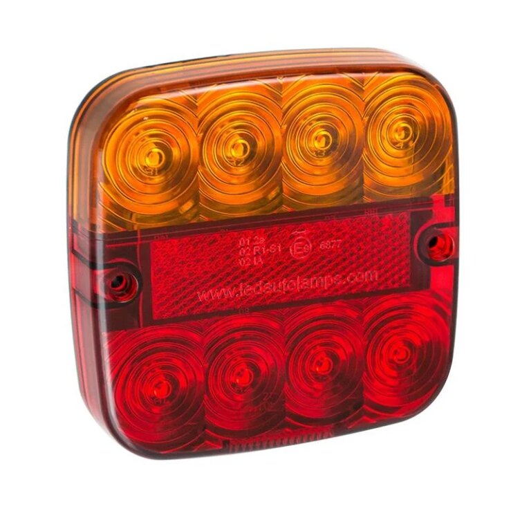 LED Kompaktes Rücklicht ohne Kennzeichenbeleuchtung | 12-24v | 50cm. Kabel | 99ARM