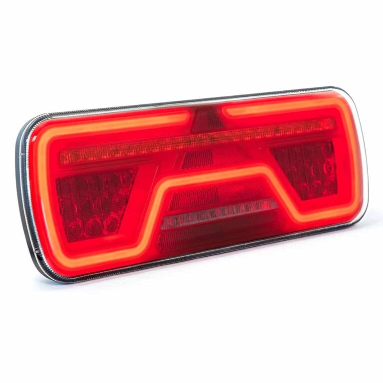 Links | LED Rücklicht | dynamisches Blinklicht | 12-24v | 200cm. Kabel | VC-2001