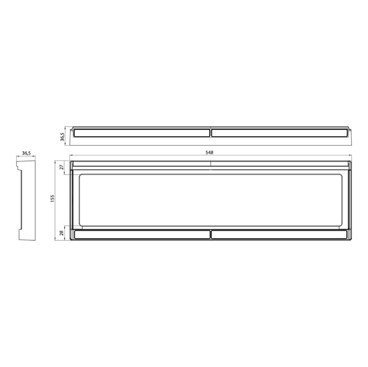 LED-Kennzeichenhalter inkl. Beleuchtung 12-24v, 2m Kabel | 2100 – Bild 2