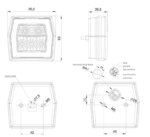 LED Kompaktes Rücklicht mit Kennzeichenbeleuchtung | 12-36v | 5-PIN | V10C4-730B5 – Bild 2