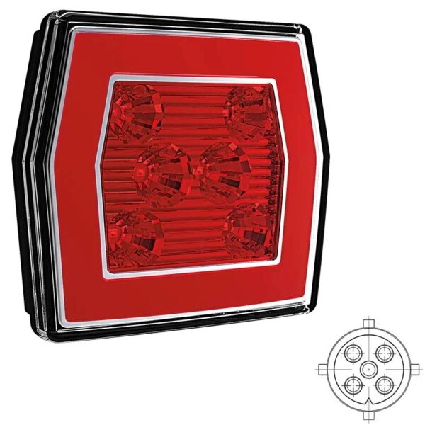 LED Rücklicht | 12-36v | 5-PIN | V10C2-760B5