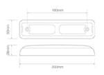 LED Nebelscheinwerfer slimline | 12-24v | 40cm Kabel | 200FME – Bild 3