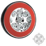 LED Rückfahrlicht mit Rücklicht | 12-36v | 5-PIN | V10C2-820B5