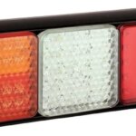 LED Rücklicht mit schwarzem Rand | 12-24v | 40cm Kabel | 100BSTIWFMLE