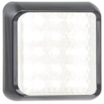 LED-Rückfahrlicht mit schwarzem Rahmen | 12-24v | 40cm Kabel | 80WME