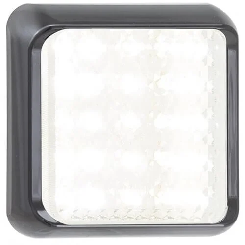 LED-Rückfahrlicht mit schwarzem Rahmen | 12-24v | 40cm Kabel | 80WME