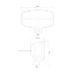 LED Fernscheinwerfer 1000 Lumen | mit Positionslicht | 12-24v | 30cm. Kabel | DL245 – Bild 2