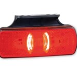 LED Positionsleuchte neonrot mit Bügel | 12-24v | 50cm. Kabel | MV-3350R