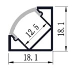 Aluminium-Profil | LED-Streifen auf Rolle | BAC-ALU2 – Bild 2
