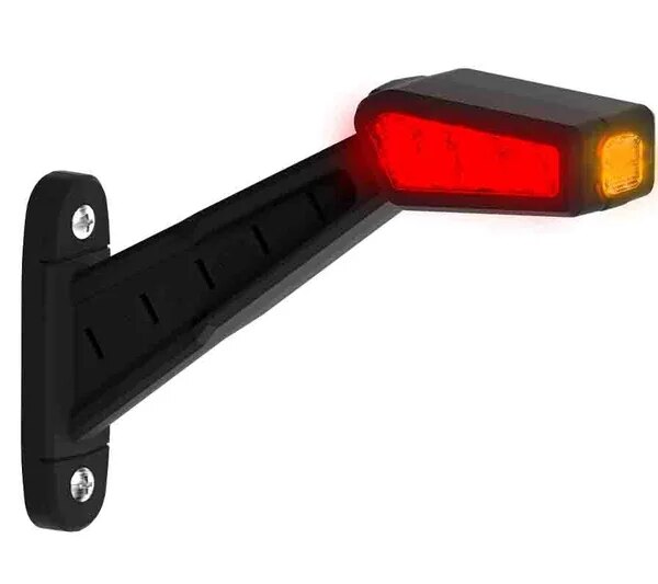 Rechts | LED Begrenzungsleuchte | 12-36v | 30cm. Kabel | rot-weiß-amber | MB-1462RWA